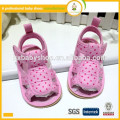 2015 neues Design weiches Baumwollgewebe oberes TPR outsole Baby Sandelholz